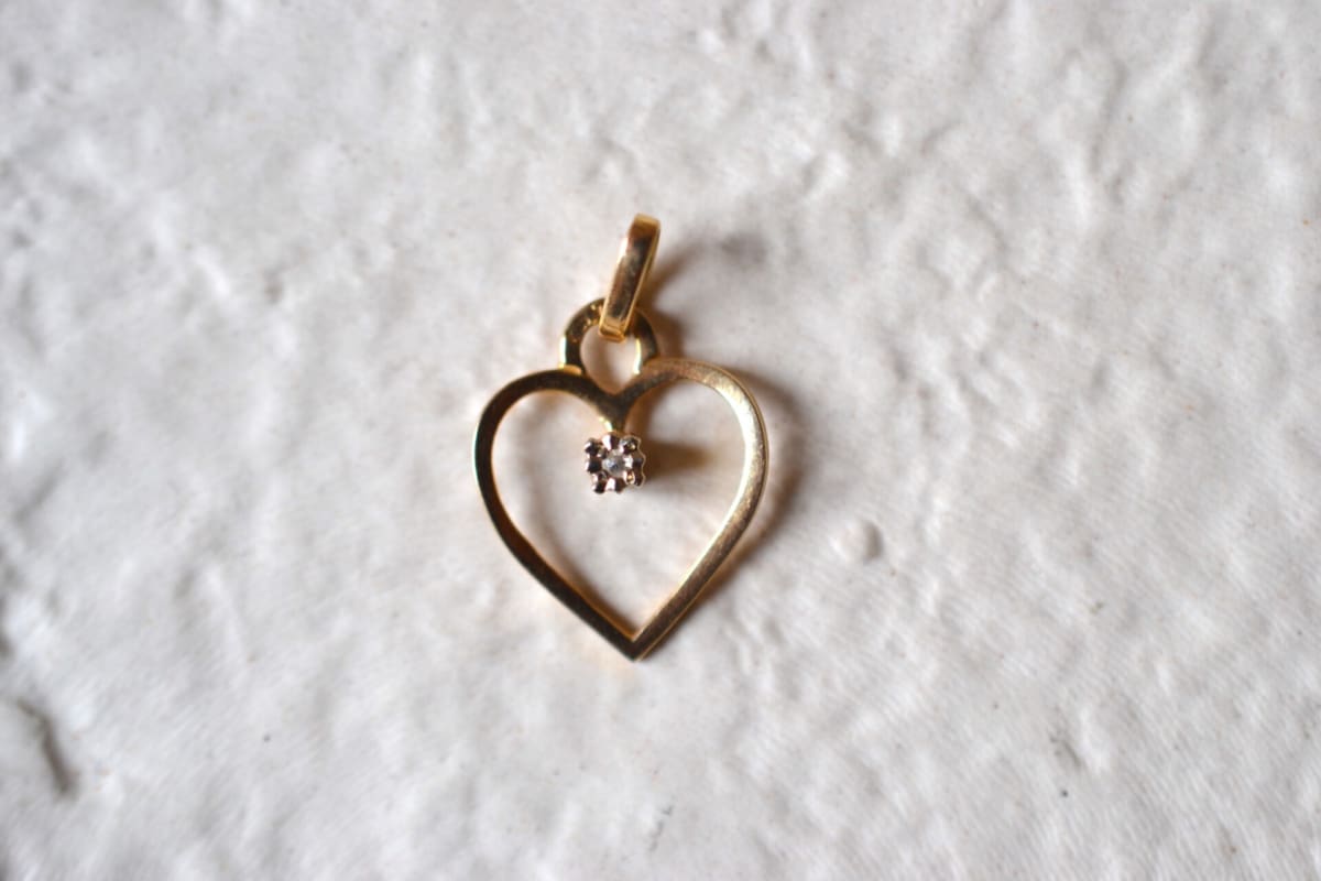 pendentif coeur ajoure