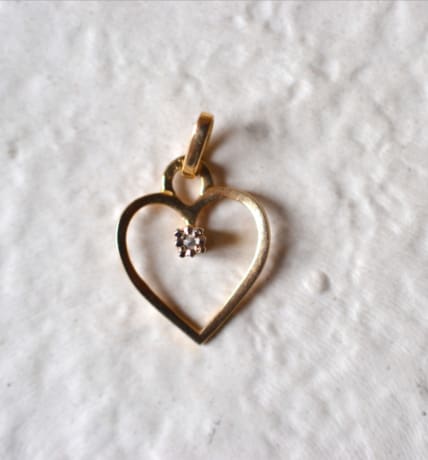 pendentif coeur ajoure