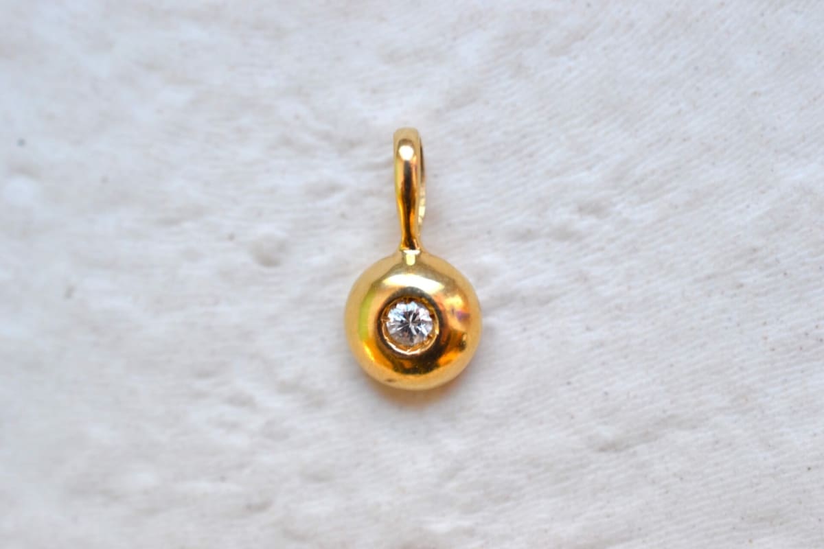 pendentif diamant solitaire