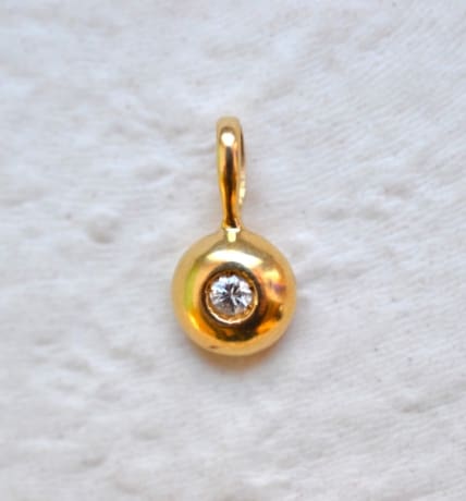 pendentif diamant solitaire