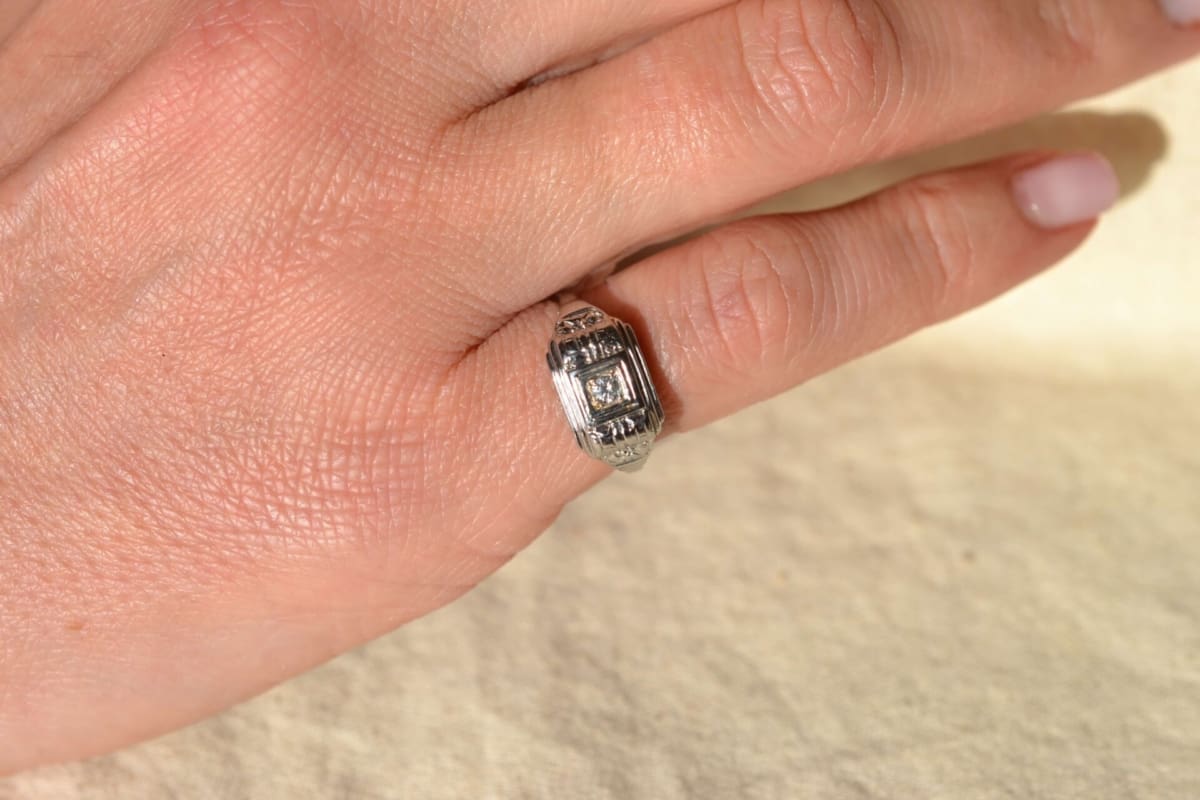 Bague Diamant Art Déco