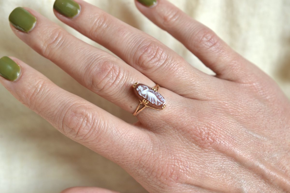 Bague camee femme