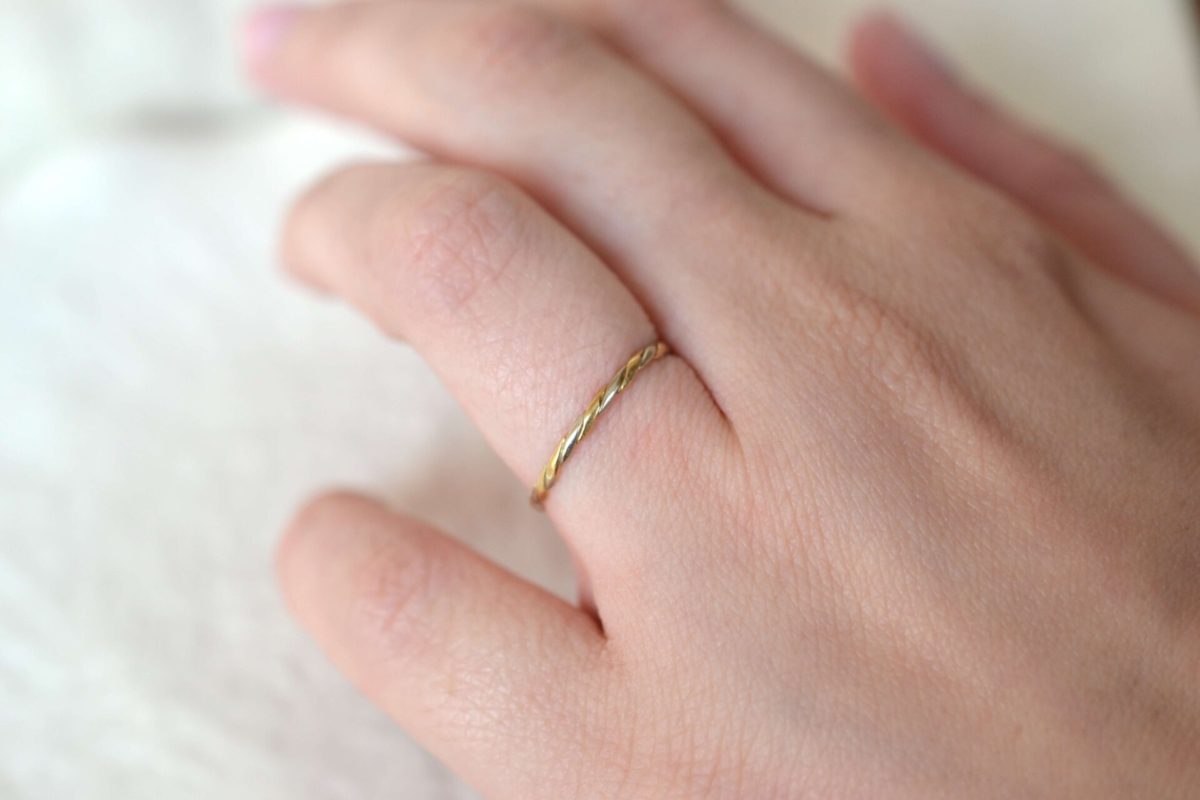 bague fine 2 ors