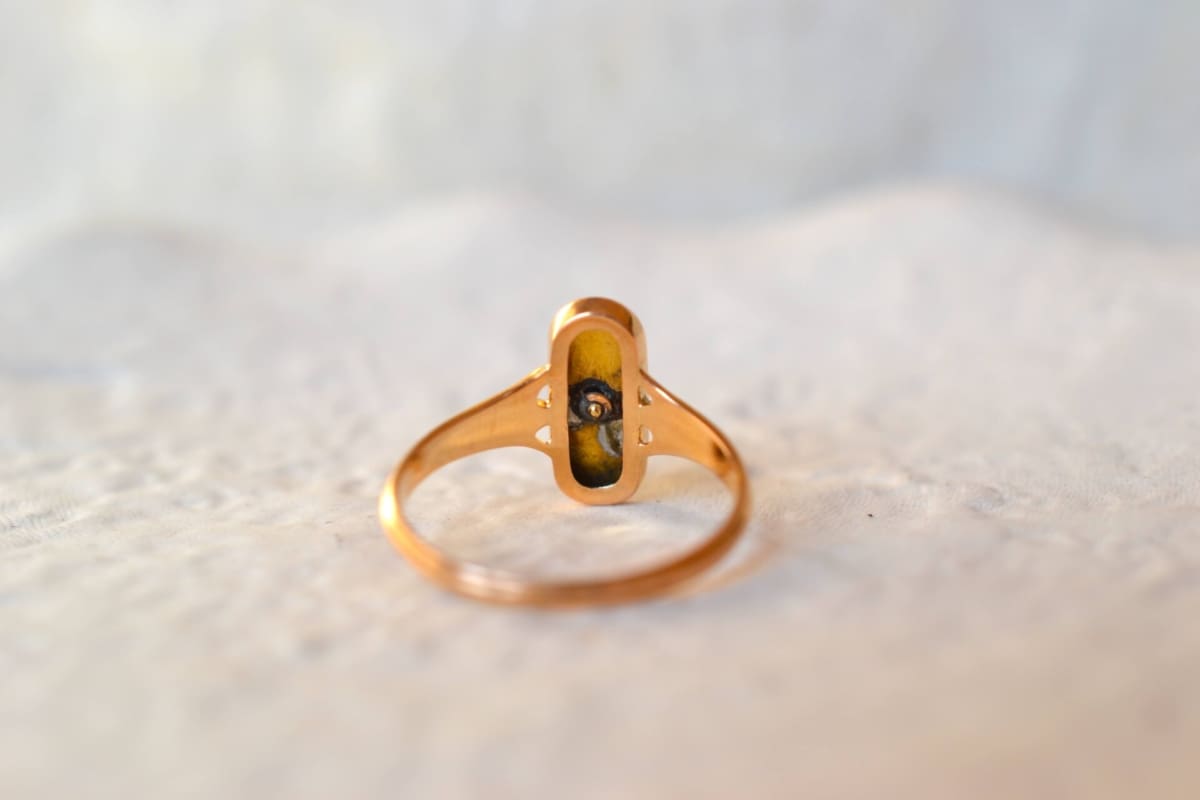 Bague onyx ovale