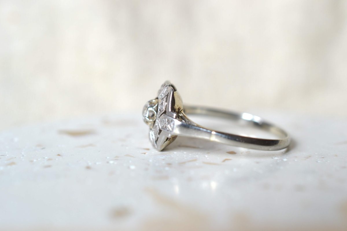 bague art deco oxydes