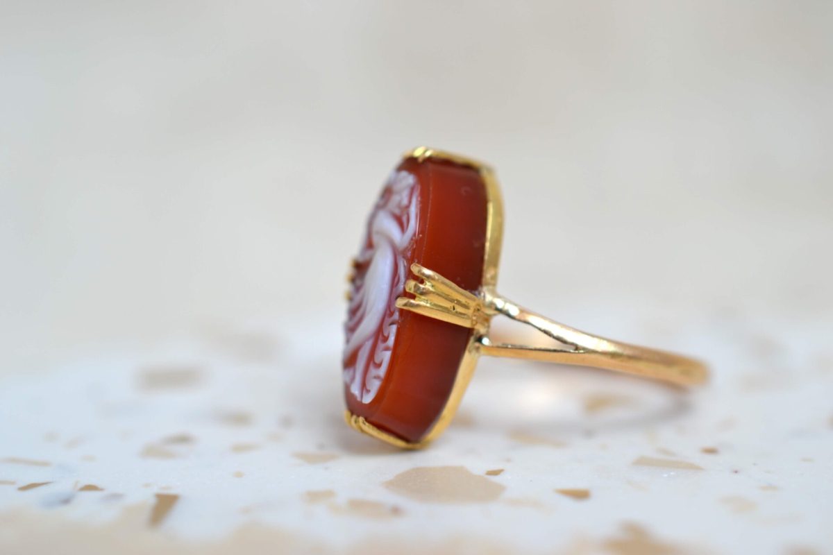 bague camee navette