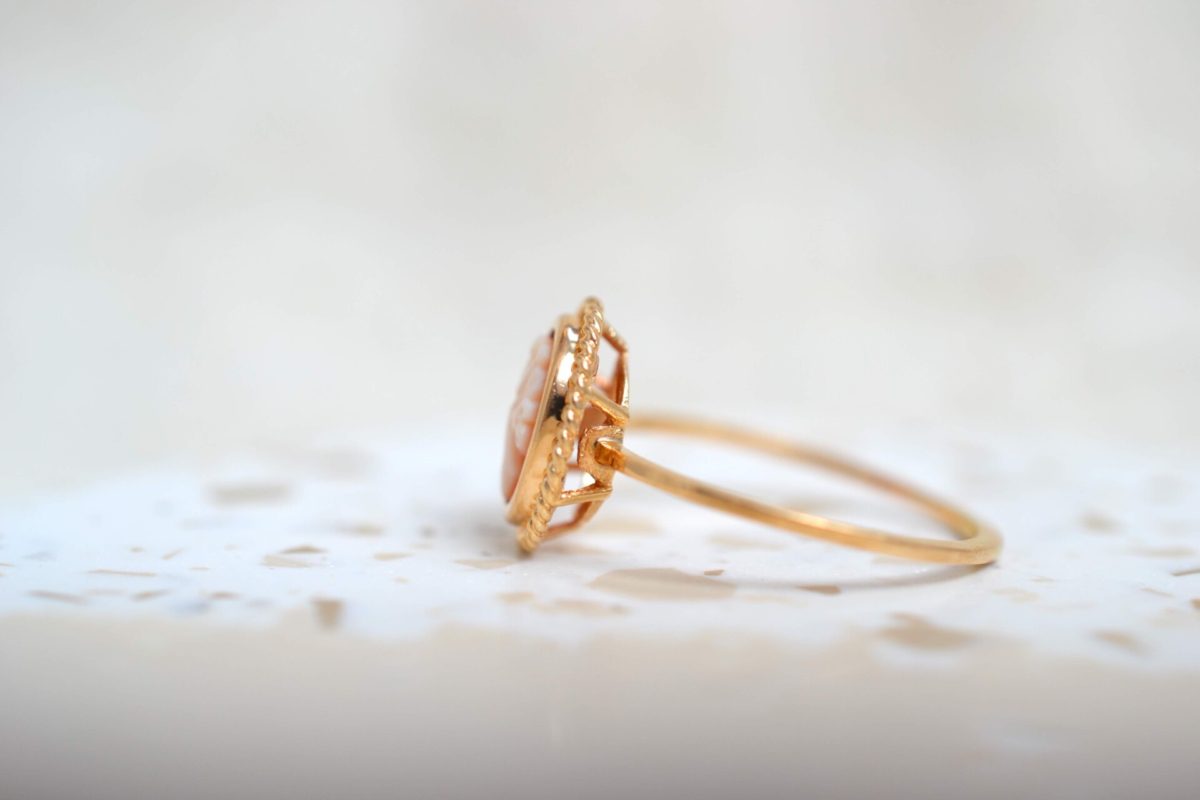 bague camee or jaune