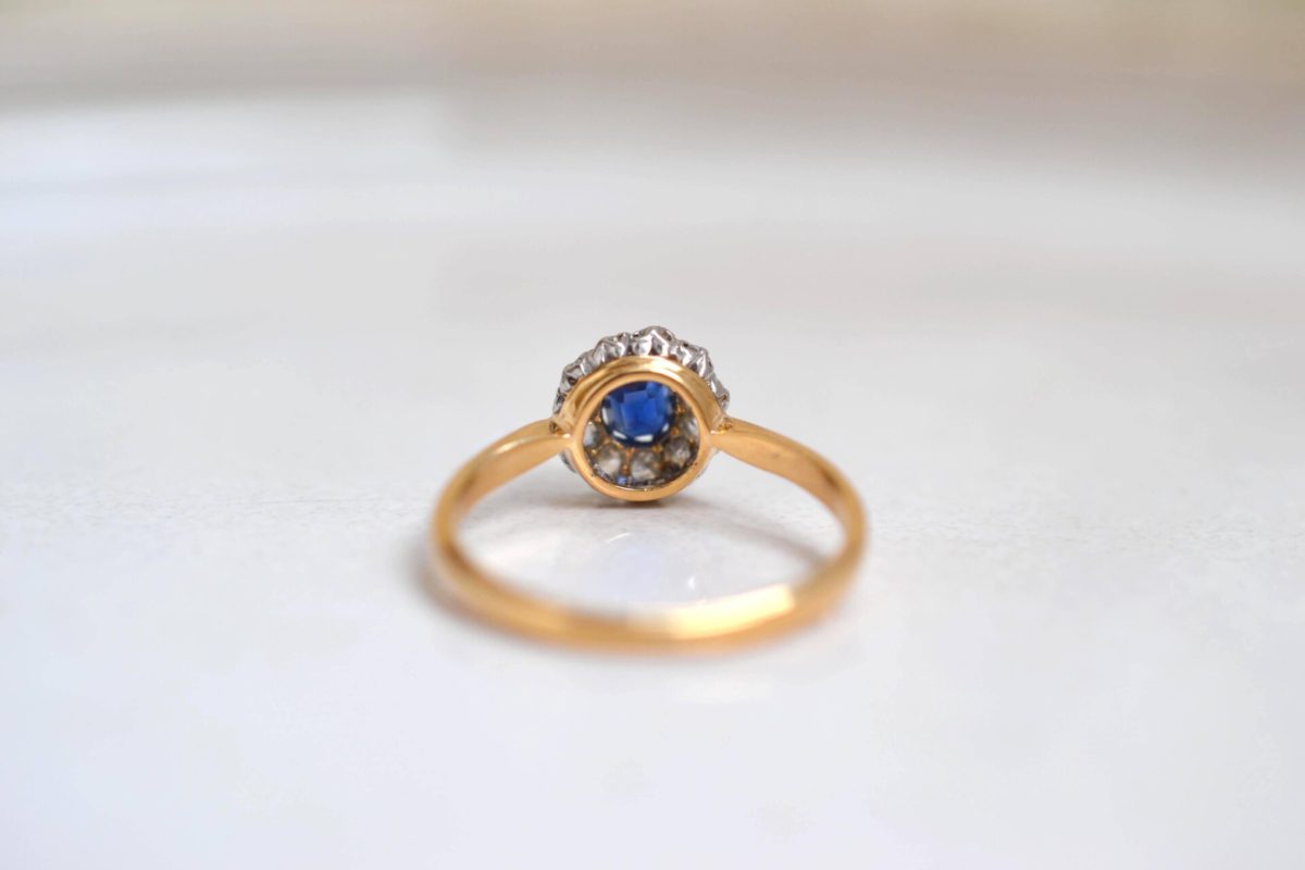 bague fiancailles saphir