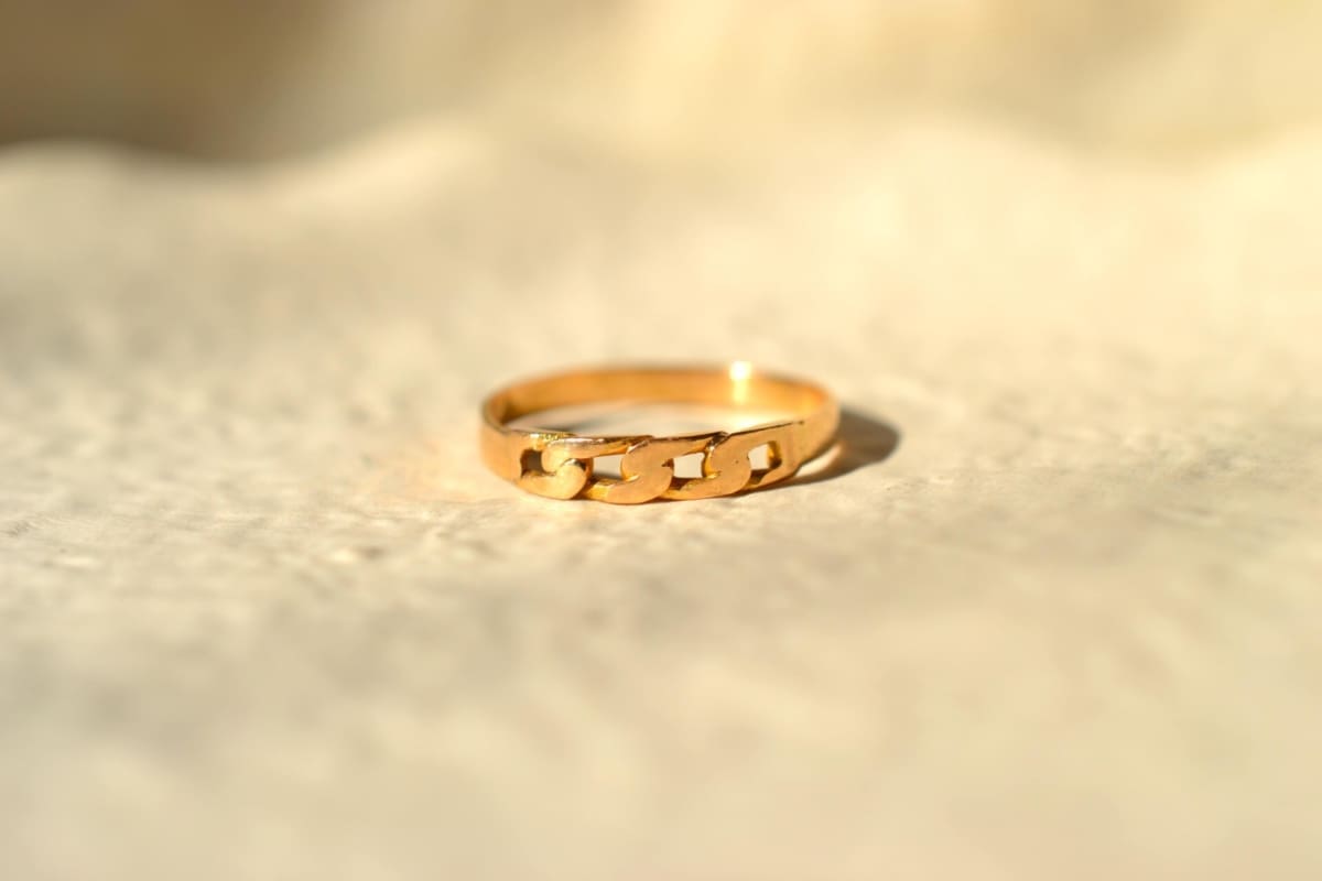 Bague gourmette