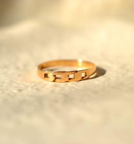 Bague gourmette