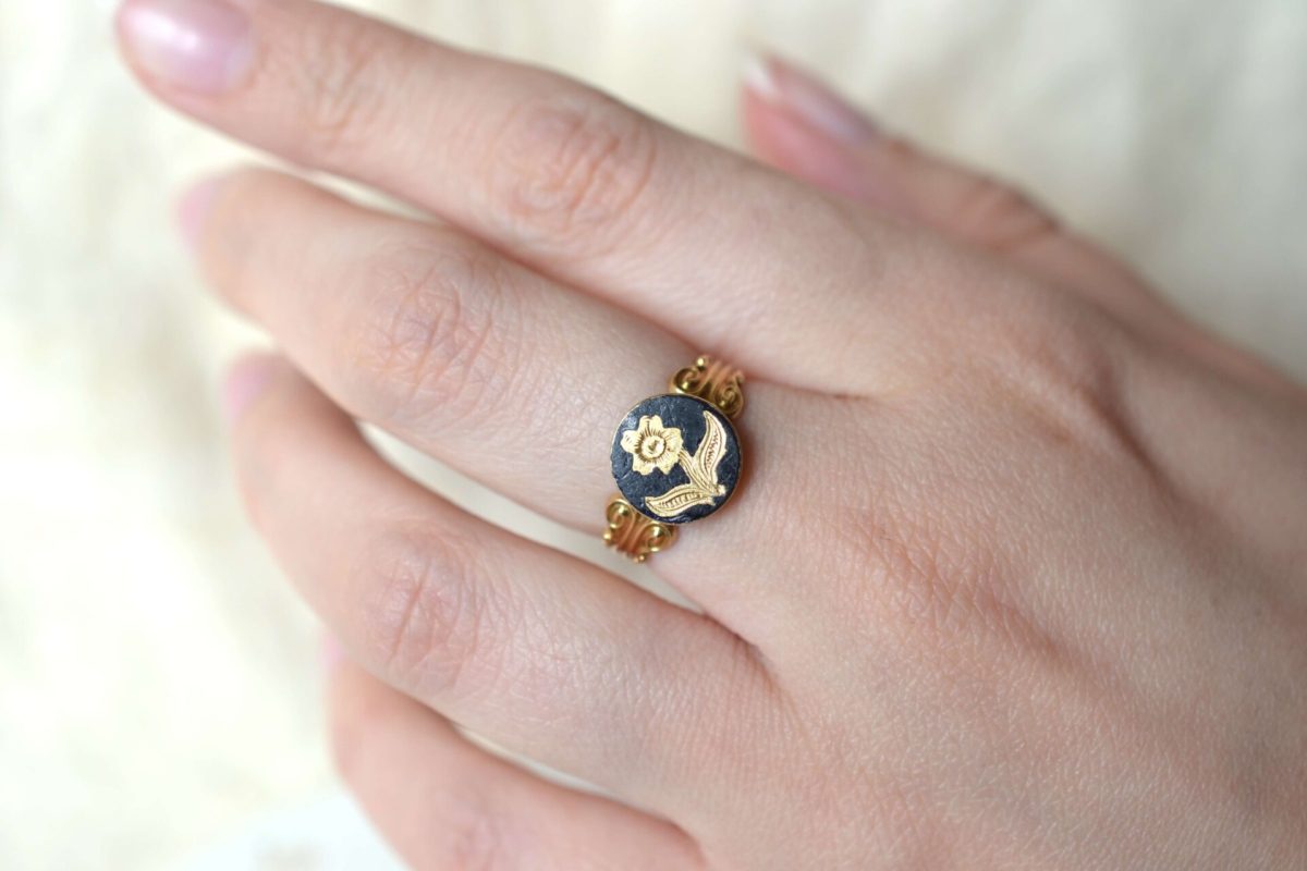 bague onyx victorienne