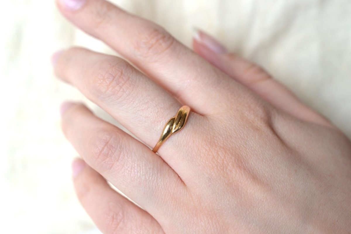 bague or jaune femme
