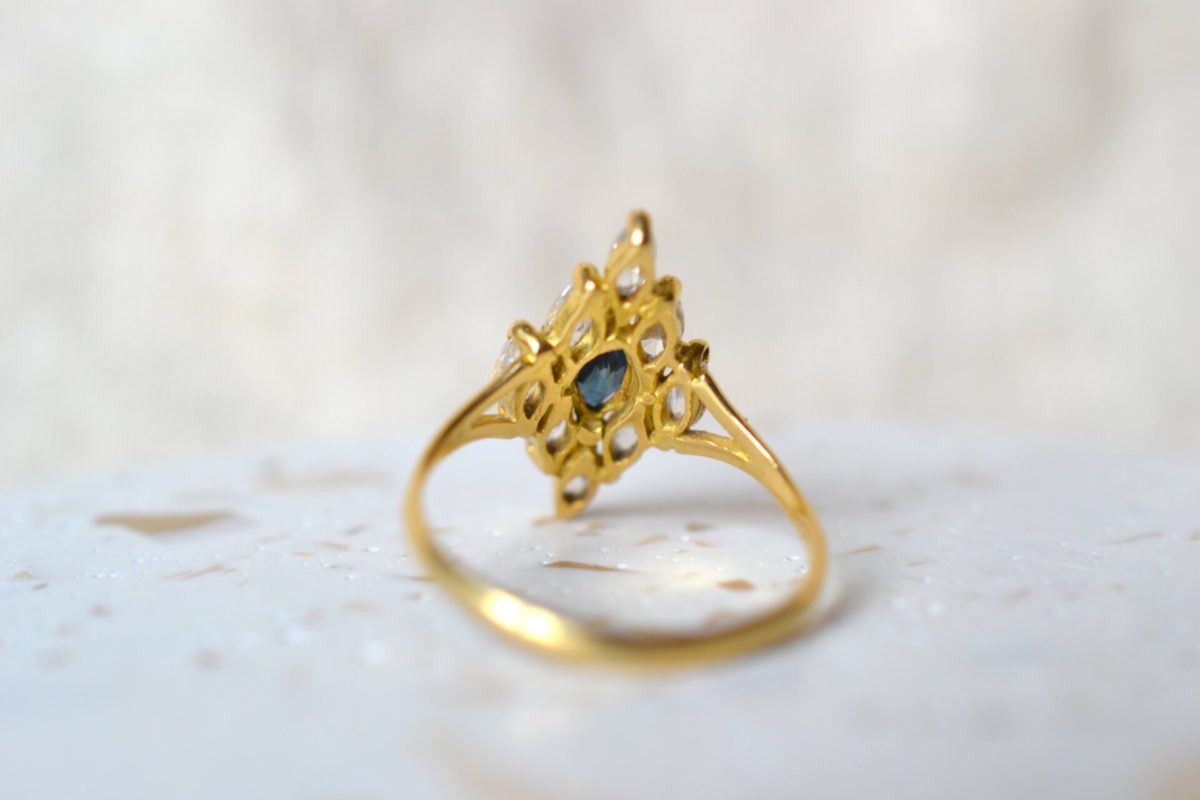 bague oxydes et saphir