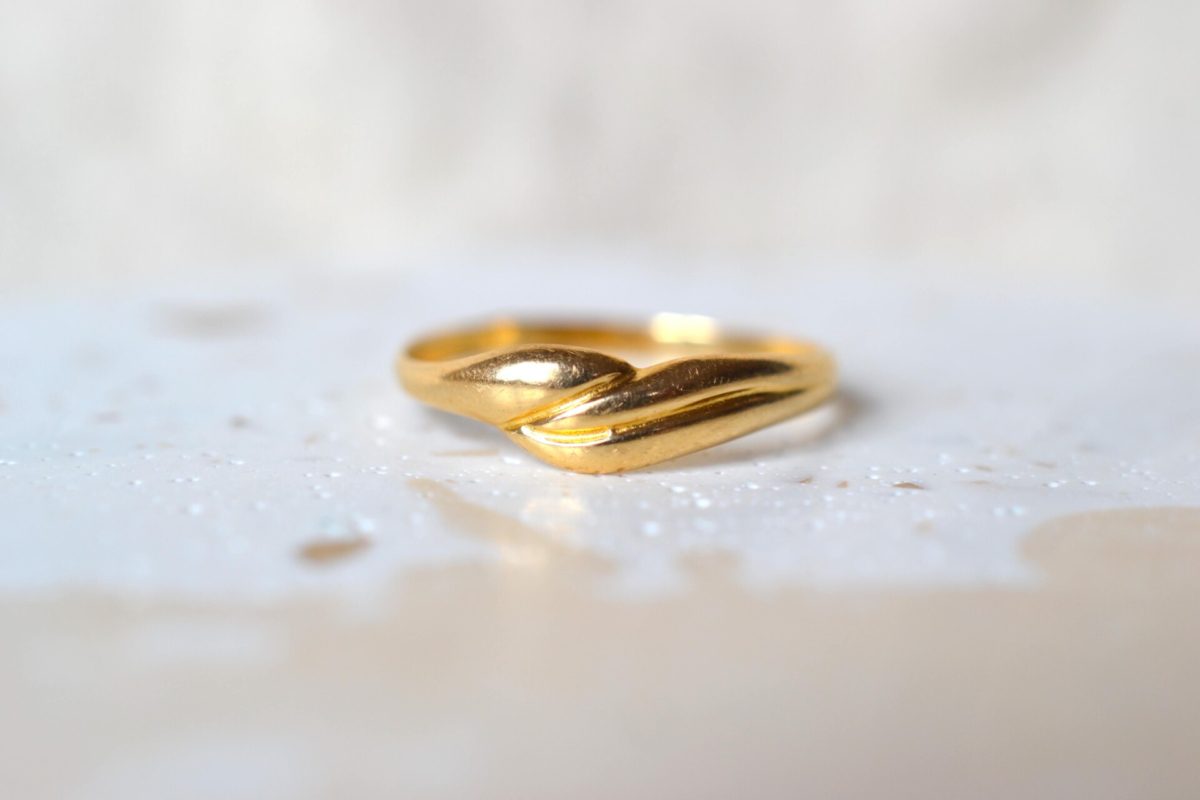 bague torsadee rainure
