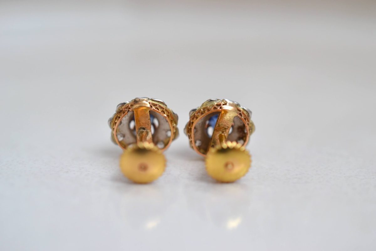 boucles d'oreilles diamants