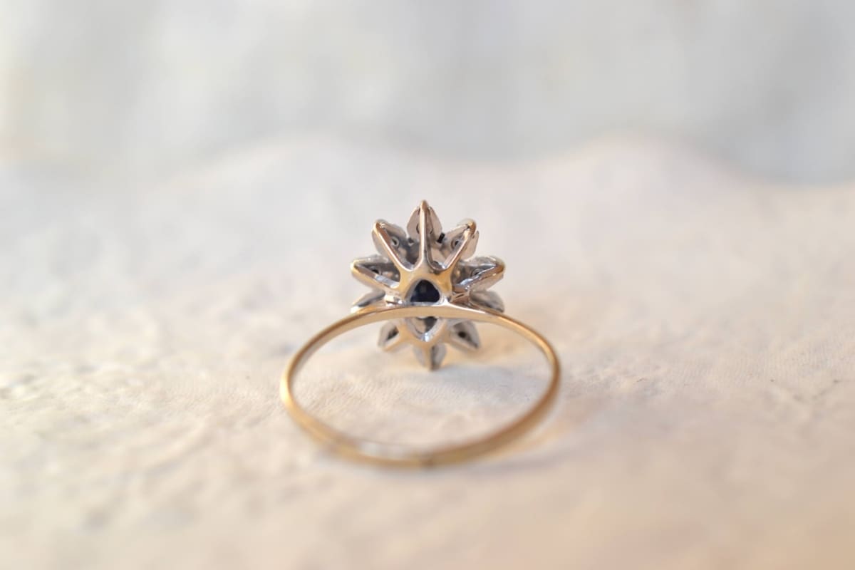 marguerite saphir et diamants