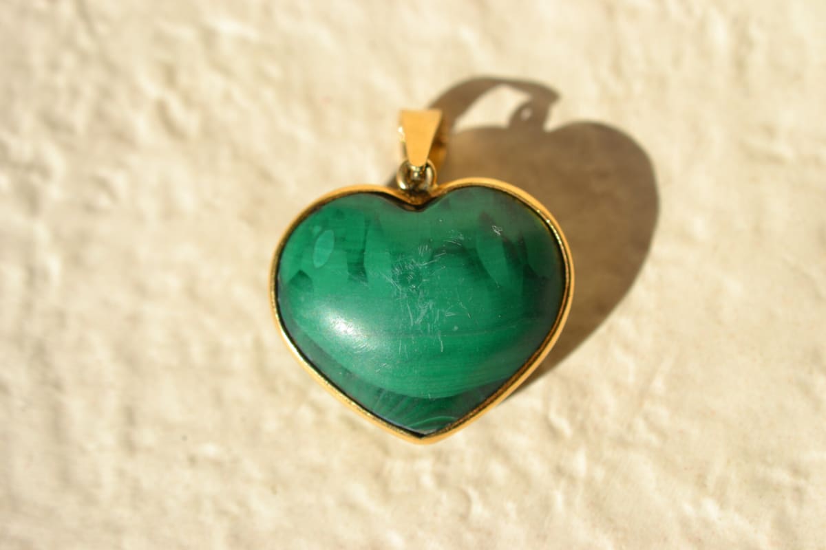 pendentif malachite