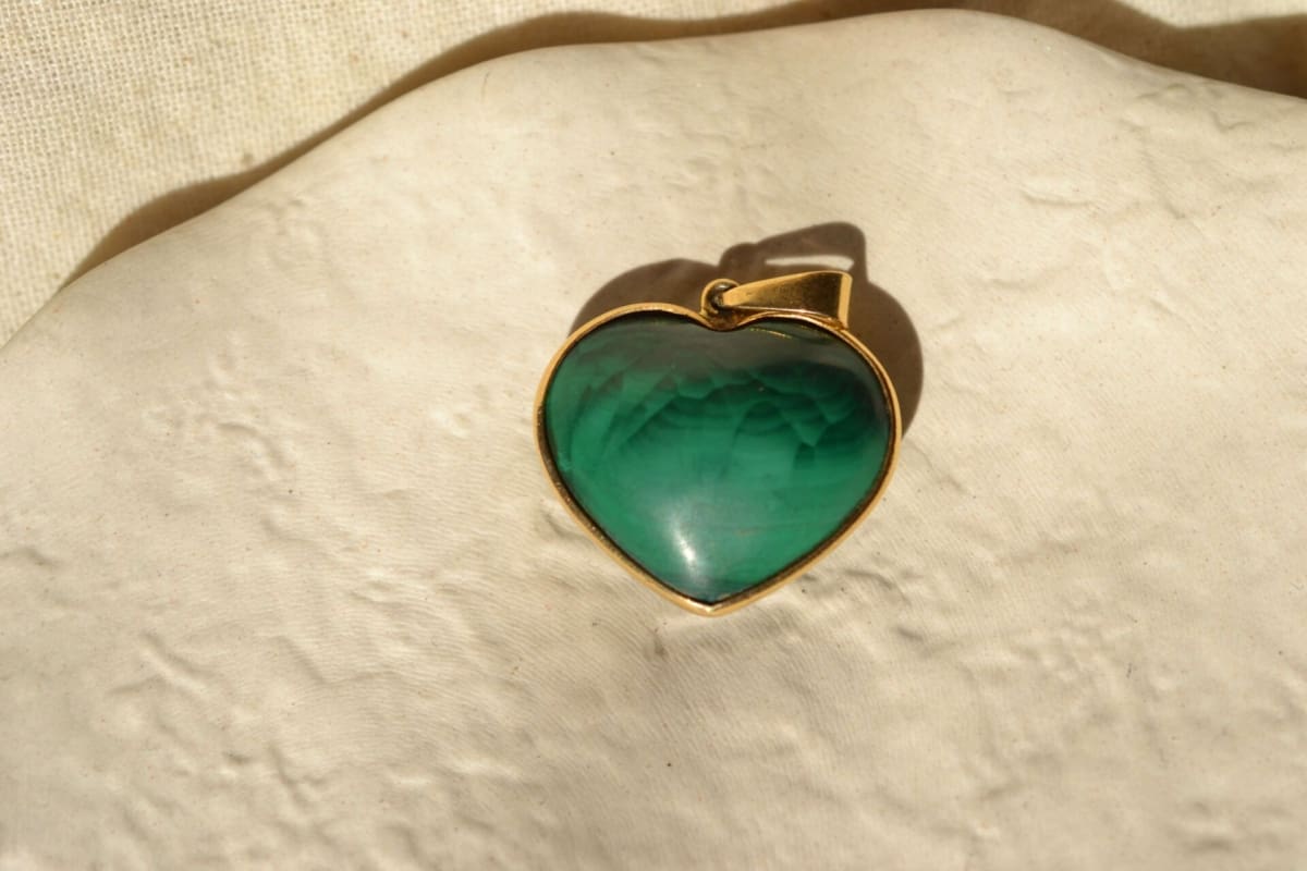 pendentif pierre malachite