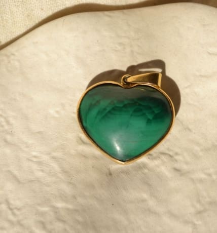 pendentif pierre malachite