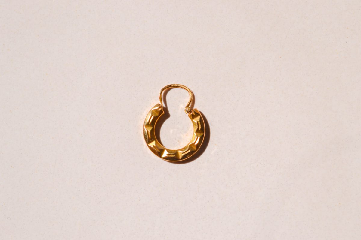 Mono créole en Or jaune 18 carats