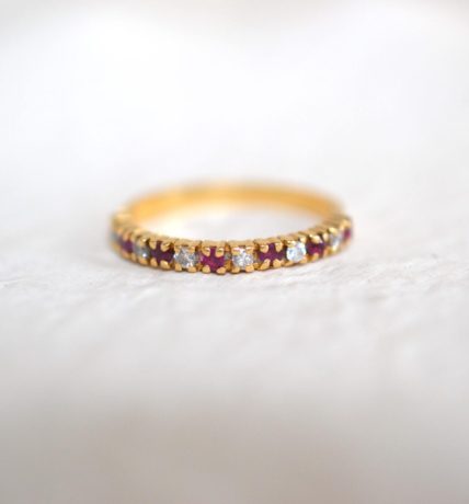 alliance rubis diamants