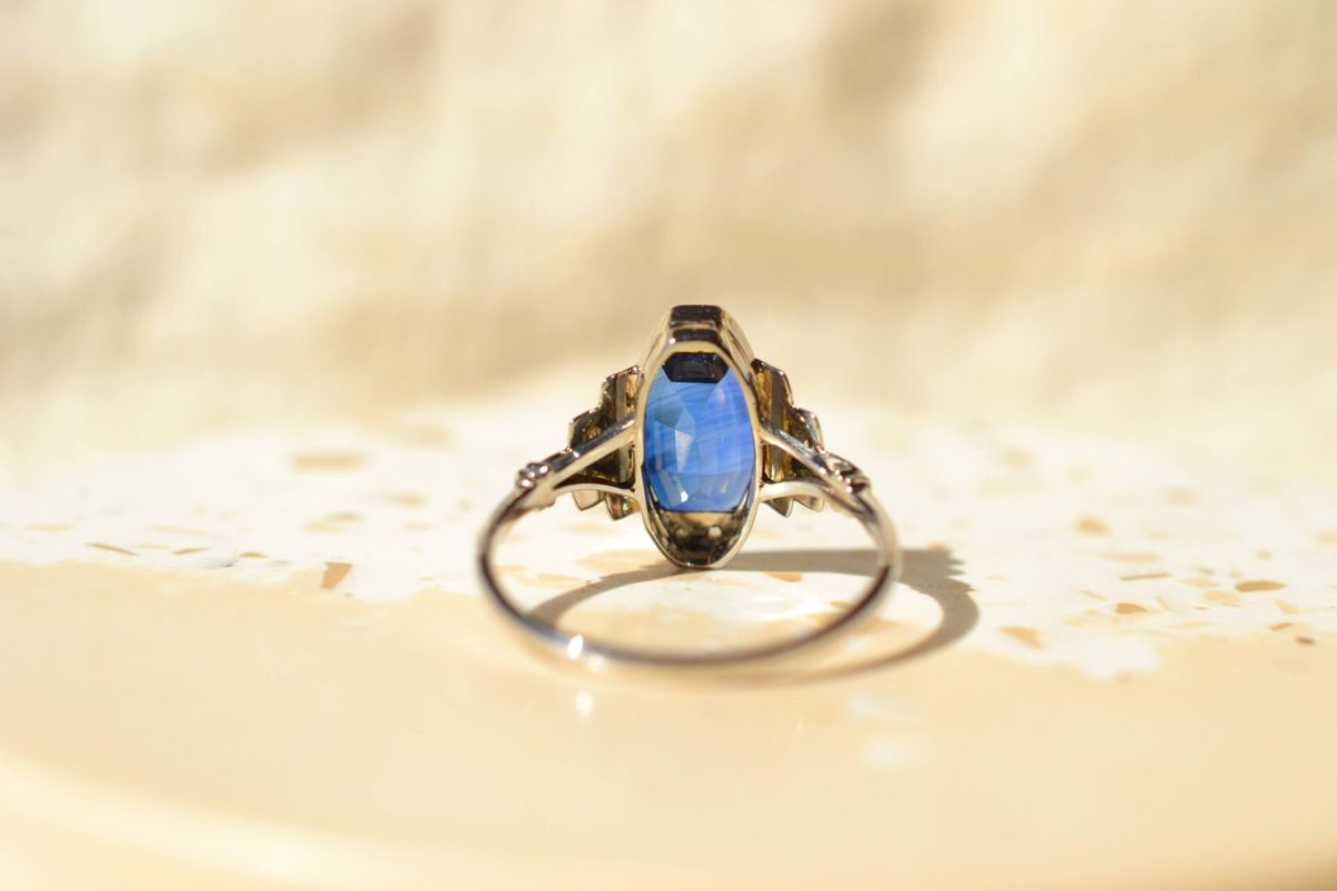bague art deco diamants