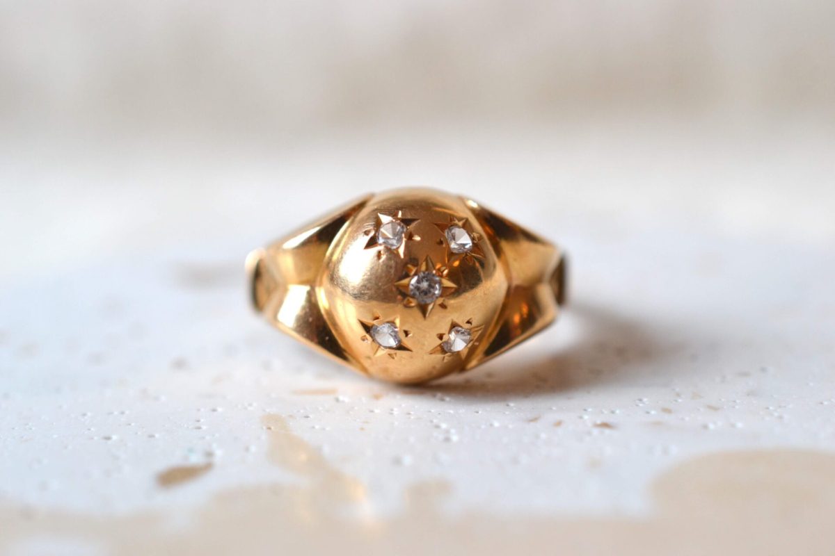 bague dome et etoiles