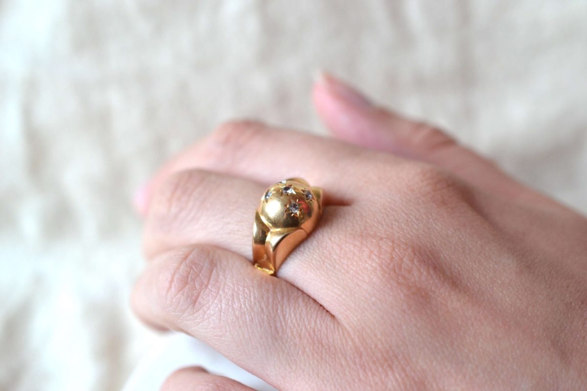 bague dôme étoiles