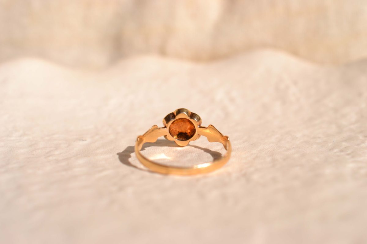 bague fleur turquoise