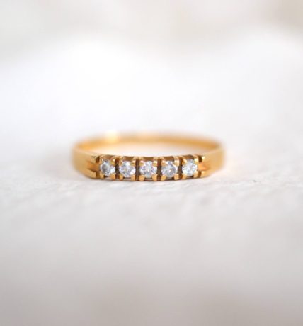 bague jarretière diamants