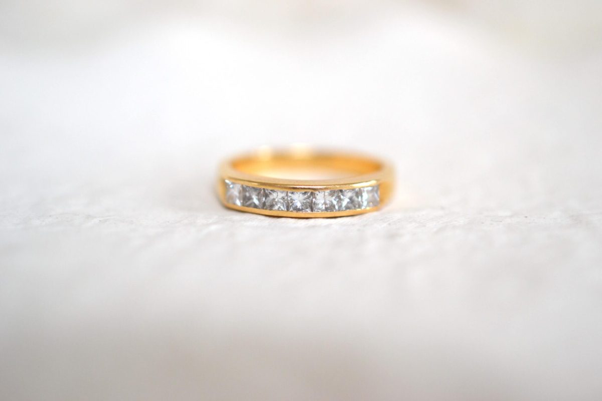 bague jarretière diamants femme