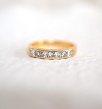 bague jarretière diamants femme