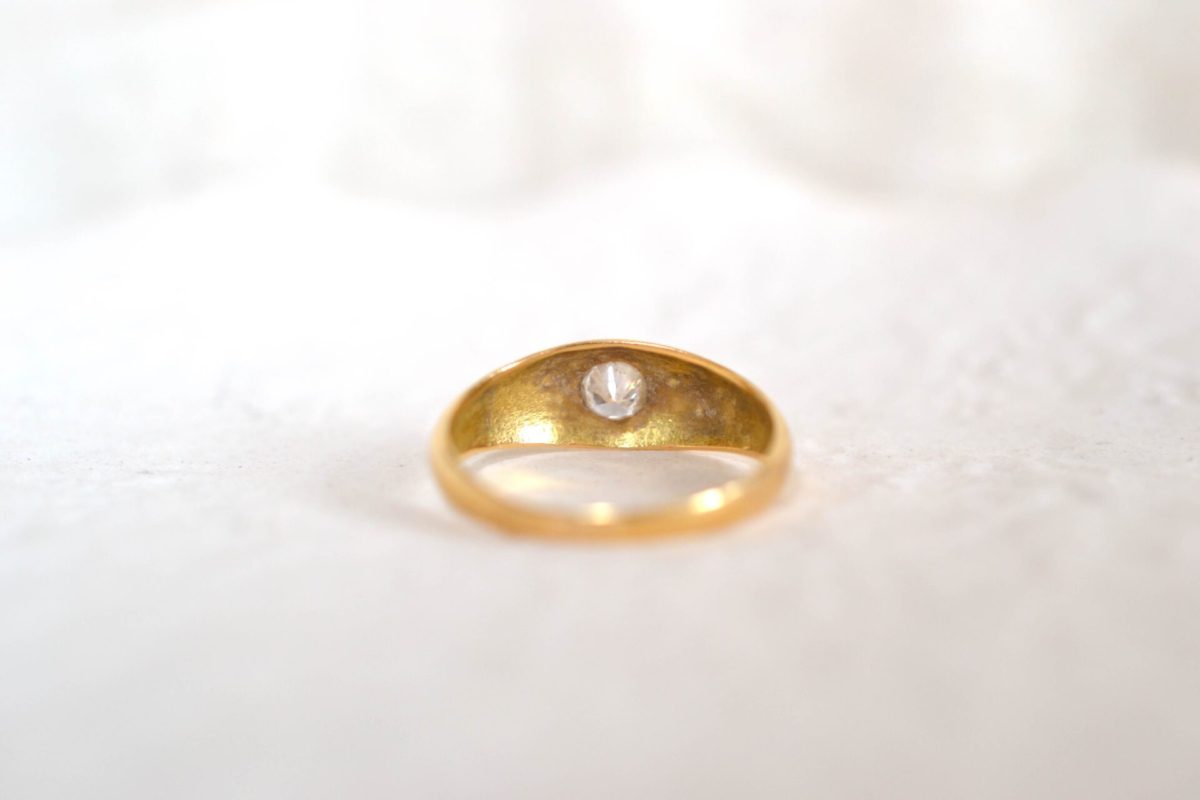 bague jonc diamant