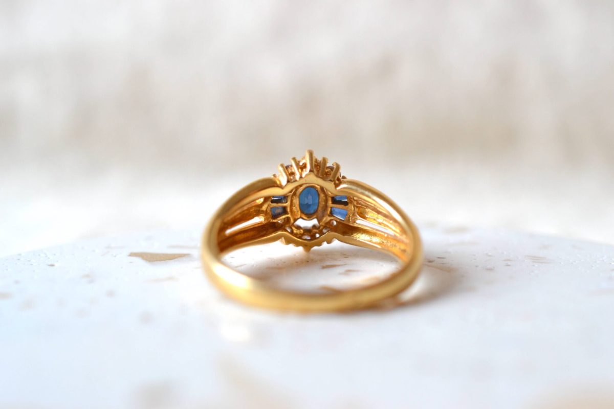 bague marguerite diamants