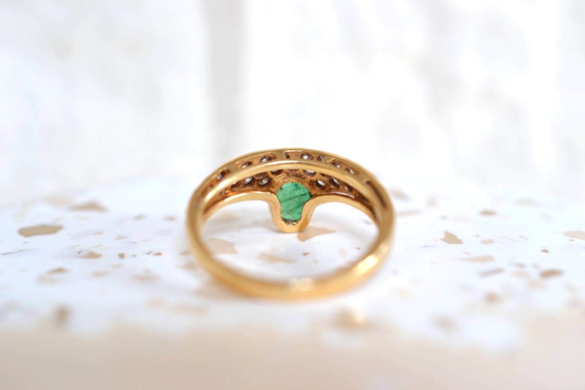 bague pavage diamants