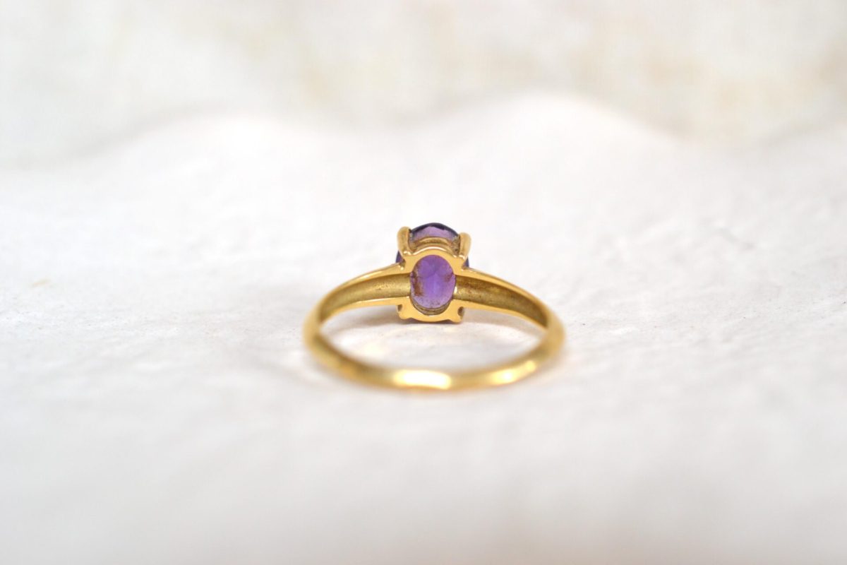 bague pierre violette