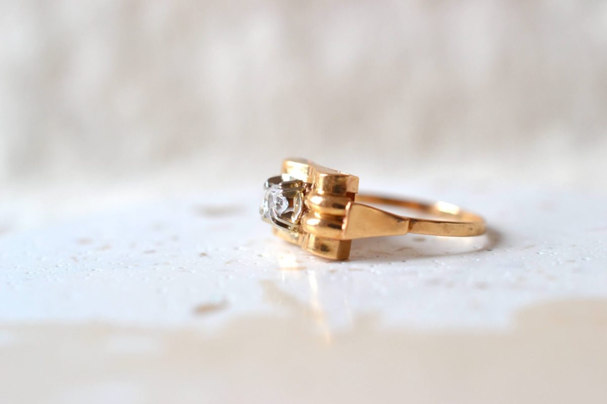 bague tank or jaune