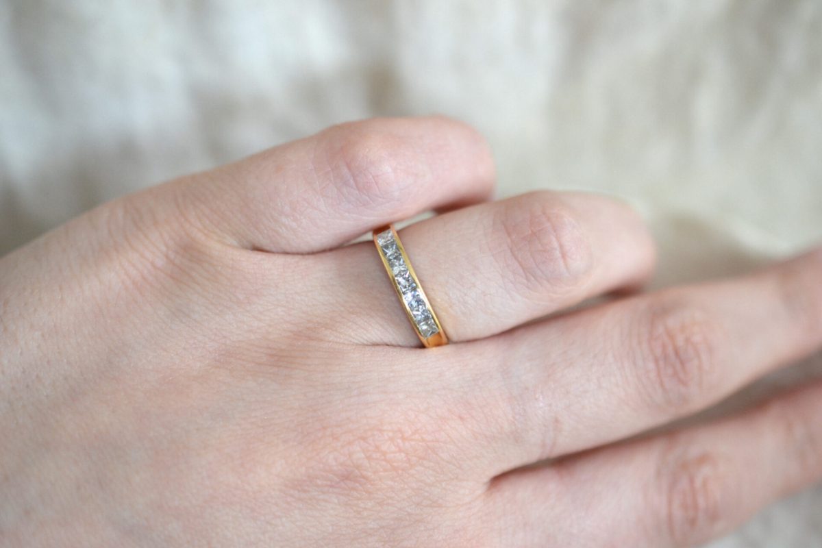 idée alliance diamants femme