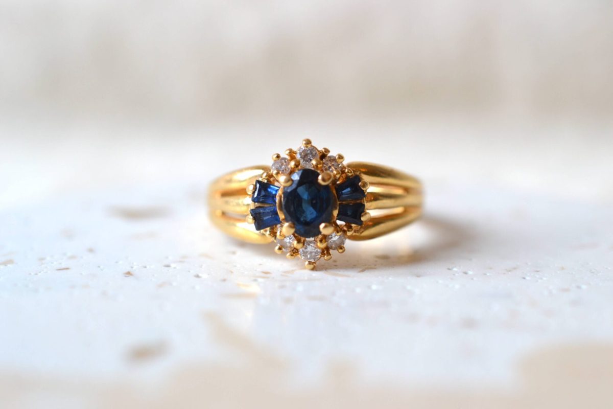 marguerite saphirs et diamants