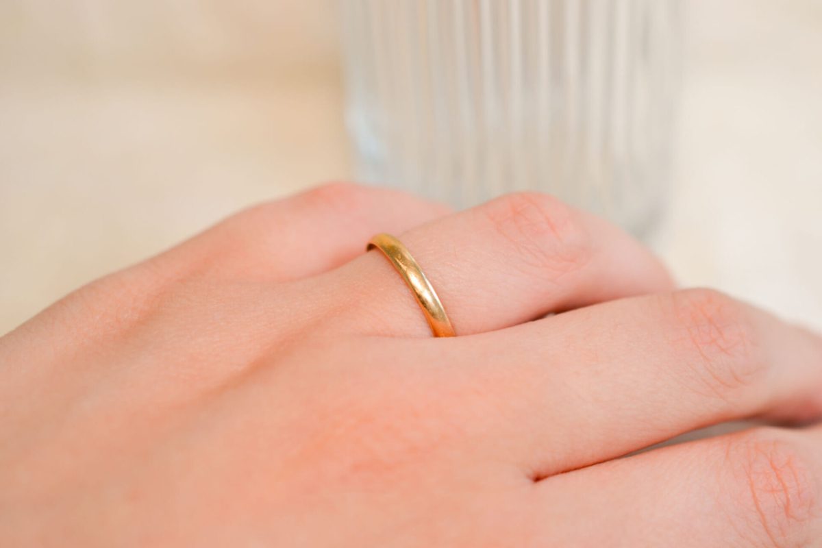 Alliance en Or jaune 18 carats