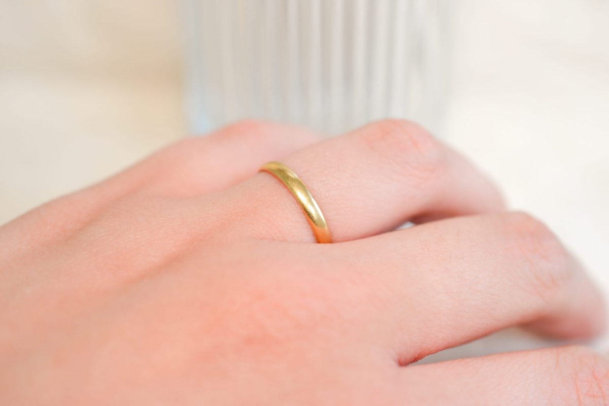 Alliance en Or jaune 18 carats