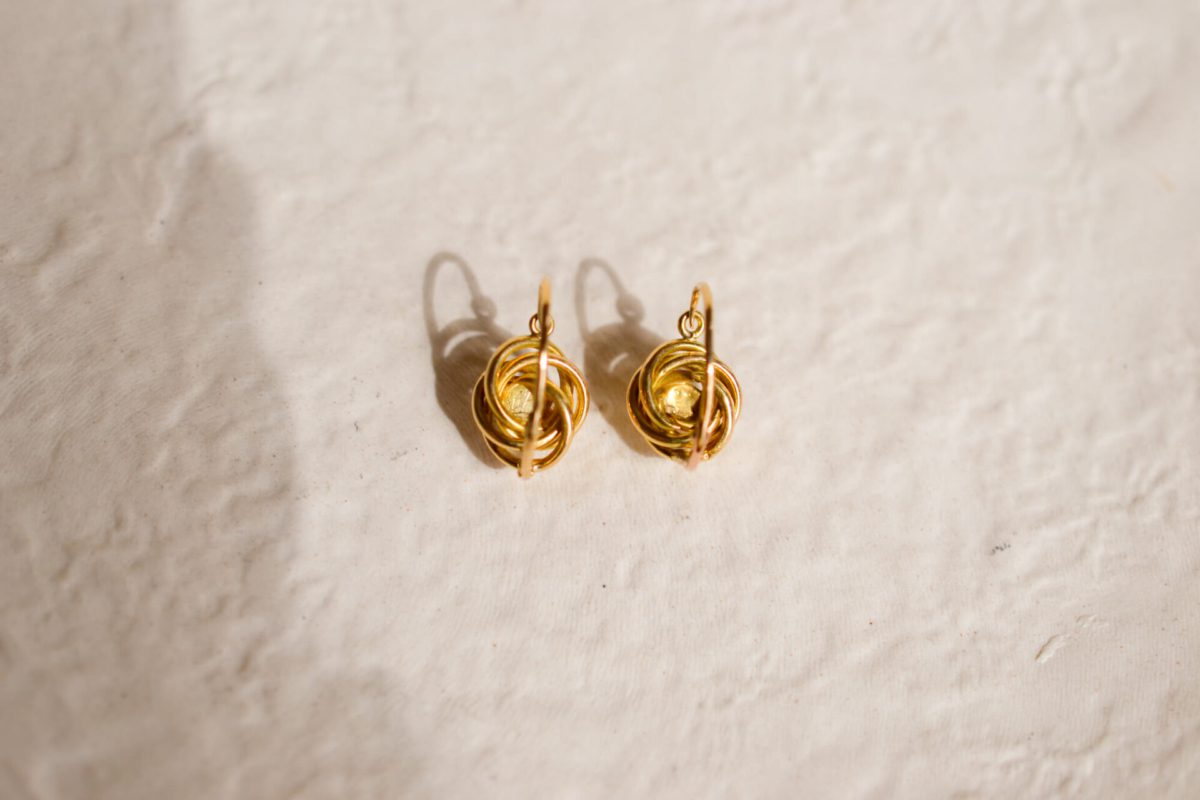 Dormeuses Perles en Or jaune 18 carats