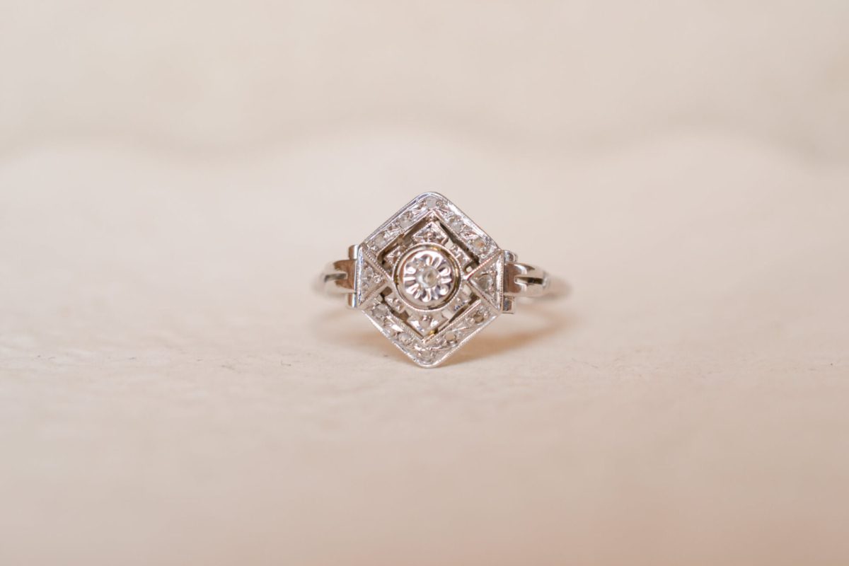 Bague Art Déco Or blanc