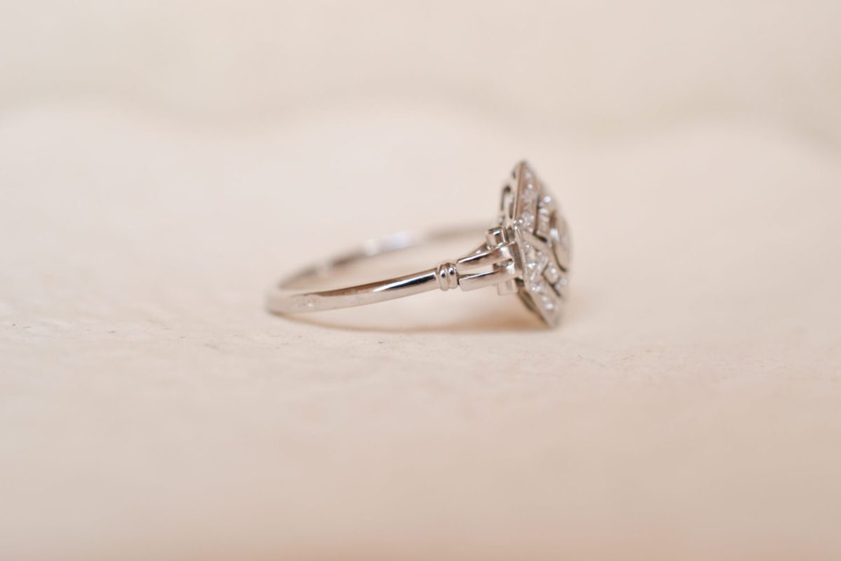 Bague Art Déco Oxydes