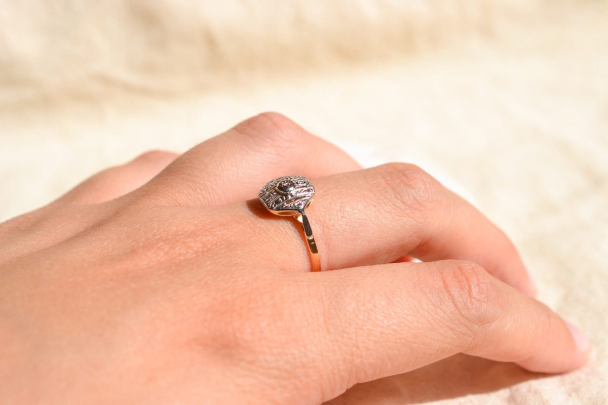 Bague de fiançailles Vintage Diamant