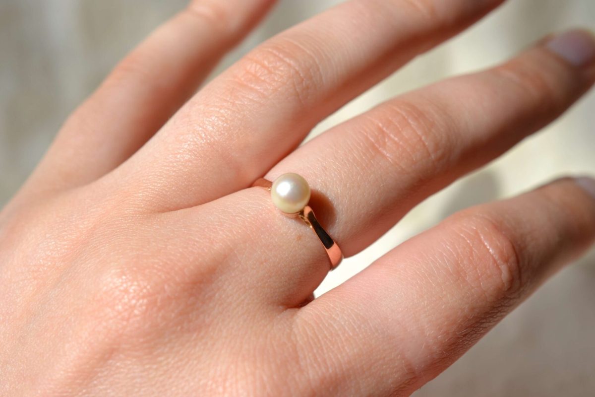 bague de fiançailles perles