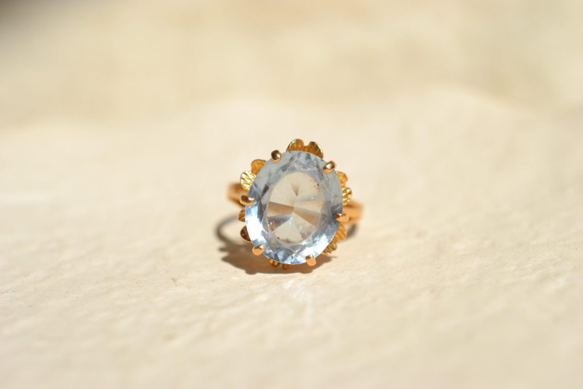 bague spinelle de synthèse
