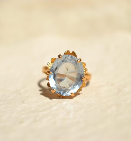bague spinelle de synthèse