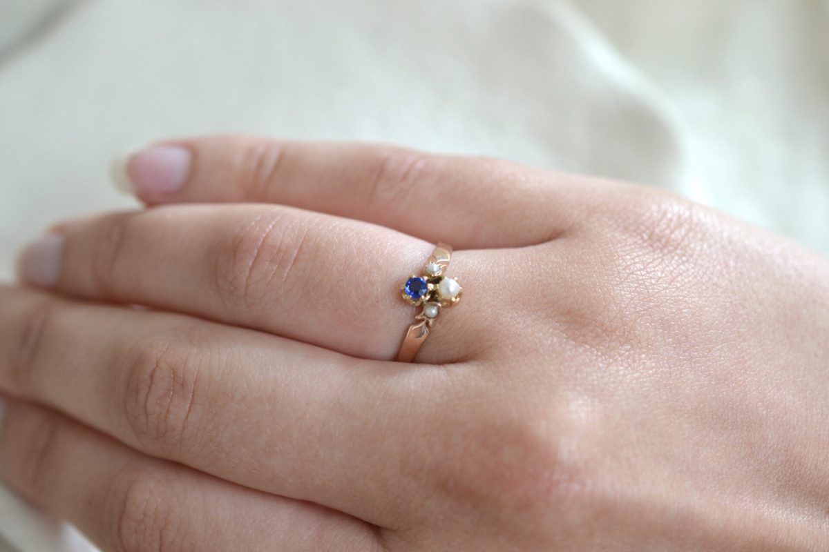 bague toi et moi saphir