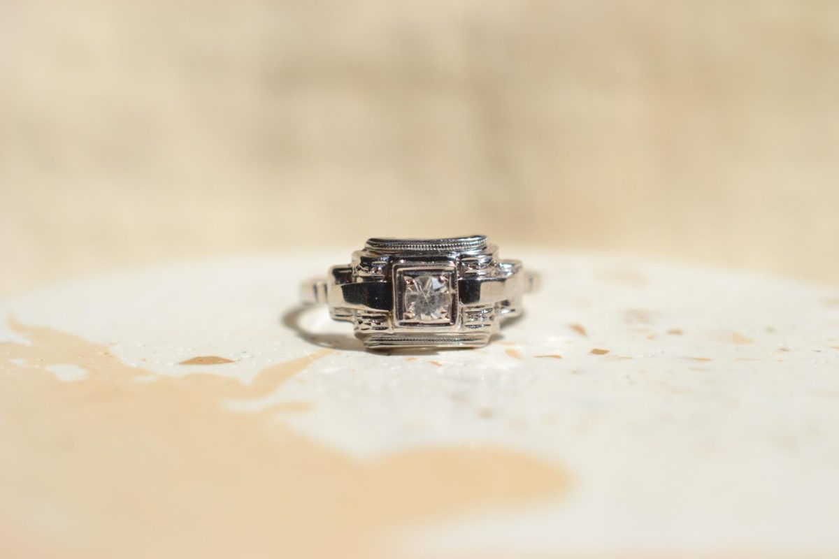 bague art deco oxyde